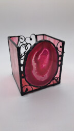 Achátový svícen Láska