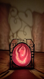 Achátový svícen Láska