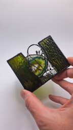 Achátový svícen Ještěrka