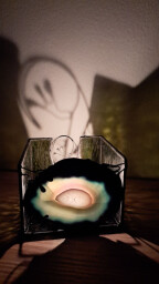 Achátový svícen Ještěrka