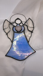 Modrý andílek s růženínem