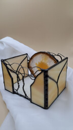 Achátový svícen Propletené stromy