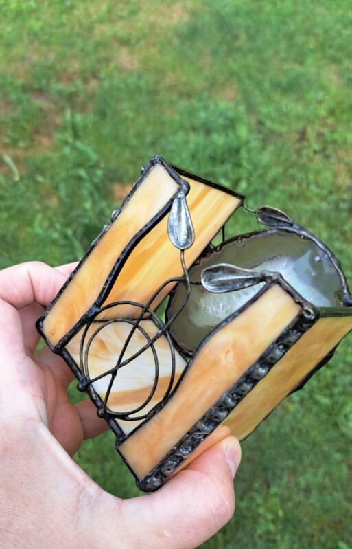 Achátový svícen Art